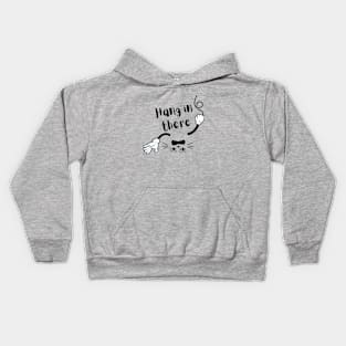 HANG IN THERE UPSIDE DOWN CAT Kids Hoodie